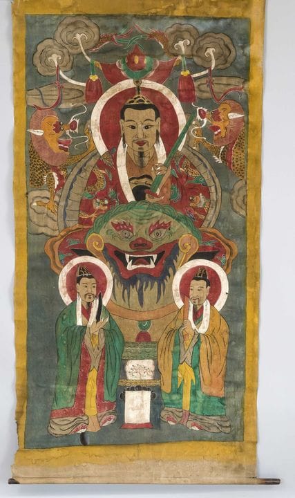 2 rotoli illustrati, Cina/Tibet, XIX/XX secolo, 1 