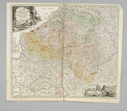 Mapa histórico de Bélgica — «Arena Martis in Belgi