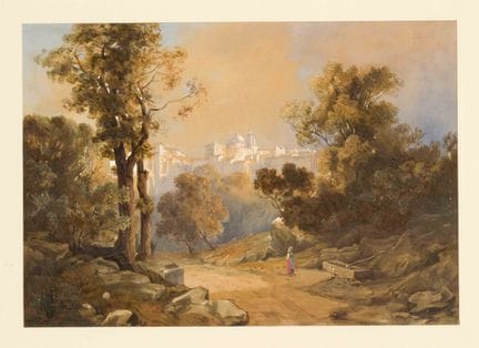 Anonymous 19th-century Romantic artist, Landscape 