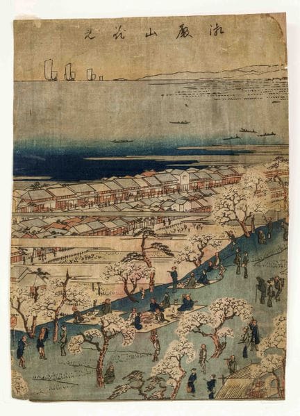 Xilografia a colori ukiyo-e di Ando Hiroshige, Gia