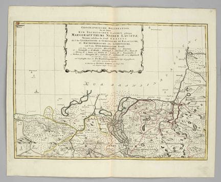 Mapa histórico de la Baja Lusacia —«Delineación ge