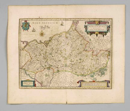 Mapa histórico de Mecklemburgo — «Meklenburg Ducat