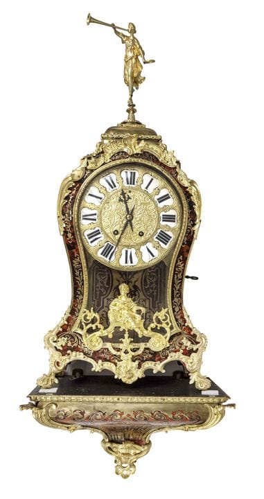 Gran reloj Boulle, Francia, hacia 1870, decorado c