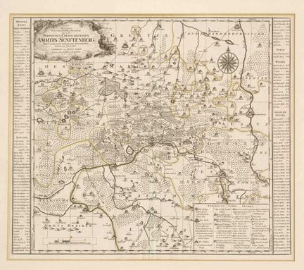 Mapa histórico de Lusacia — «Representación geográ