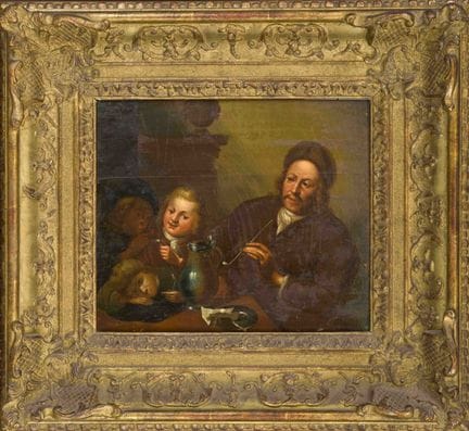 Peintre de genre allemand vers 1700, portrait d'un
