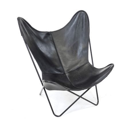 Butterfly Chair (unbek. Hersteller), schwarz lacki