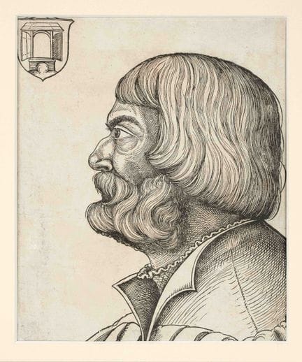 Erhard Schön (c. 1491-1542), Ritratto di Albrecht 