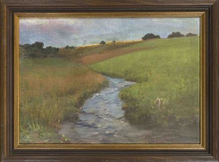 Unknown painter from Worpswede, circa 1900, Landsc