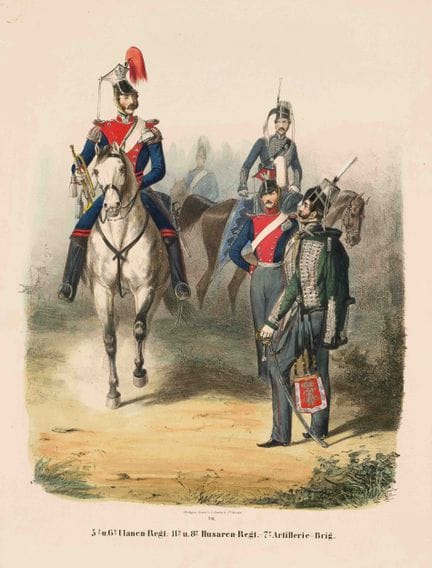 Militaria - - Louis Friedrich Sachse, 20 kol. Unif