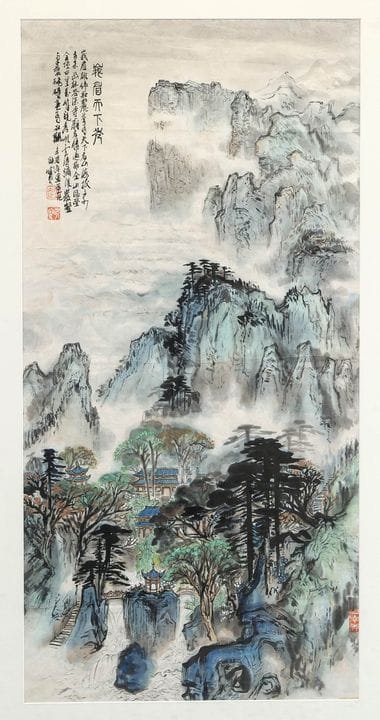 Pittura a inchiostro, Cina, XX secolo, colori poli