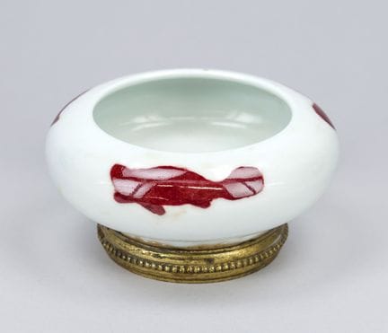 Portapennelli con montatura in bronzo, Cina, XIX/X