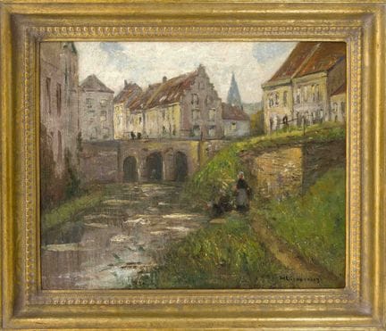 Helmut Liesegang (1858–1945), urban river landscap