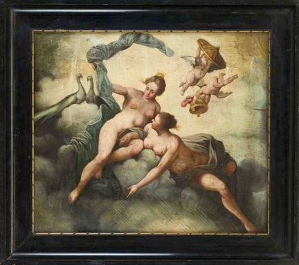 Peintre inconnu du XVIIIe siècle, Héra couronnée, 