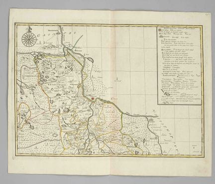 Mapa histórico de la Baja Lusacia —sin título—, mu