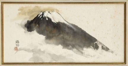2 dipinti a inchiostro, Giappone, XX secolo, 1 x M