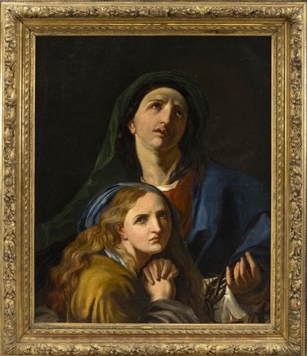 Peintre italien du XVIIIe siècle, Vierge tenant un