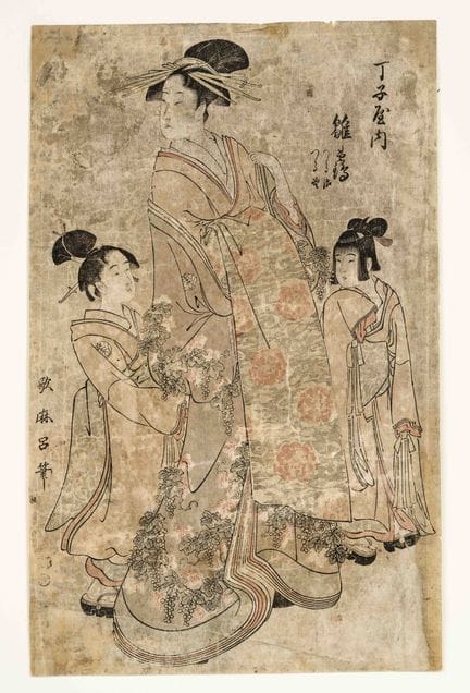 Xilografia a colori ukiyo-e di Eishosai Choki, Gia