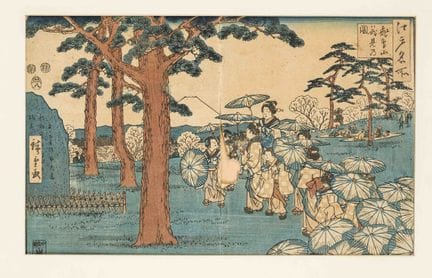 Xilografia a colori ukiyo-e di Ando Hiroshige, Gia