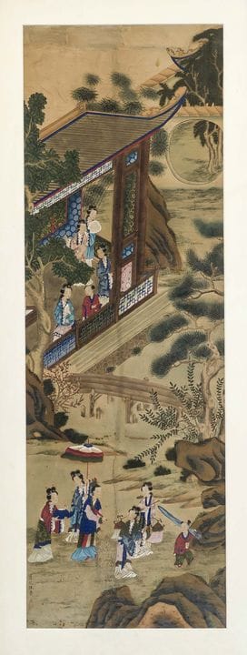 Pittura a inchiostro, Cina, 1900 circa (dinastia Q