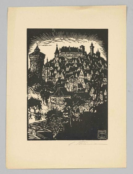 Carl Theodor Thiemann (1881-1966), serie di 6 xilo