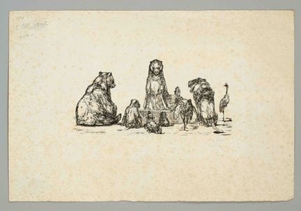 August Gaul (1869-1921), “Incontro tra diversi ani