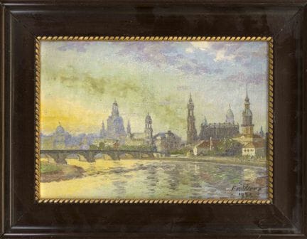 Friedrich Werz (1868-1953), pequeña vista de Dresd