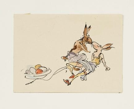 Max Schwimmer (1895-1960), cartolina pieghevole co