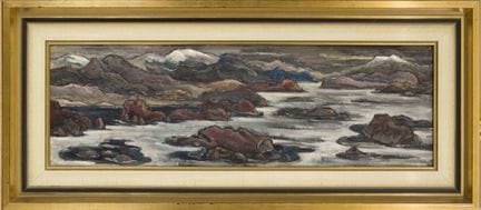 Helmut Lankhorst (1909-1979), paisaje costero árid