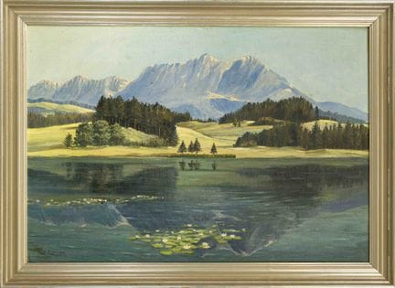 Eduard Edler (1887-1969), raro motivo montañoso de