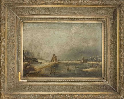 Artista anónimo del siglo XIX, pequeño paisaje inv