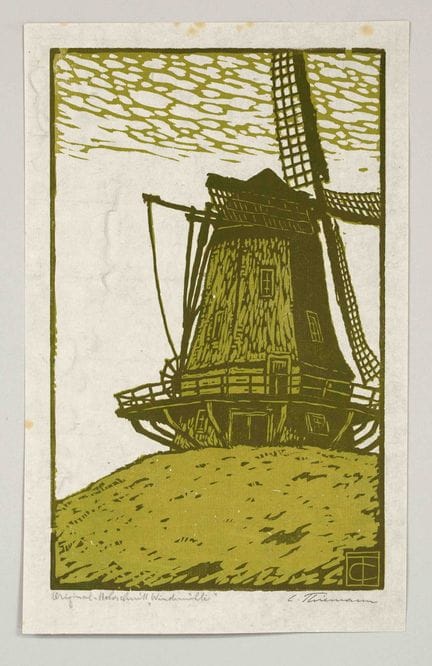 Carl Theodor Thiemann (1881-1966), “Mulino a vento