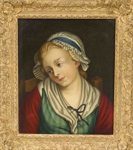 Jean-Baptiste Greuze (1725-1805), copia da “Ritrat