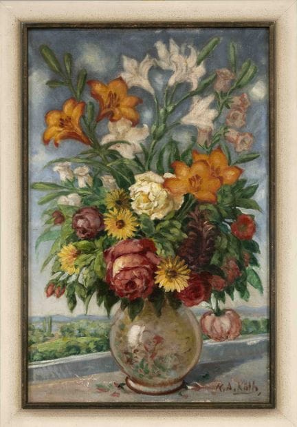Firmato K.A. Köth, pittore della metà del XX secol