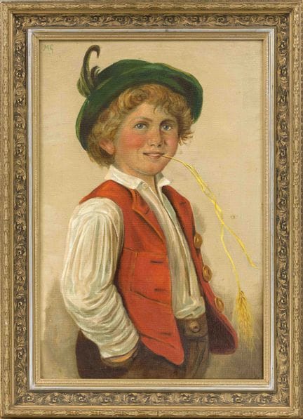 Monogrammista MG, 1920 circa, Ritratto di un ragaz
