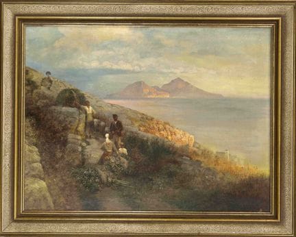 Oswald Achenbach (1827-1905), copia de «Vista de C