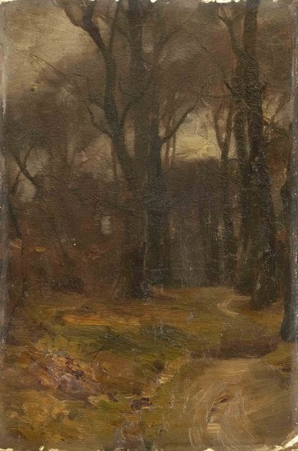 Artista francese della scuola di Barbizon, fine de