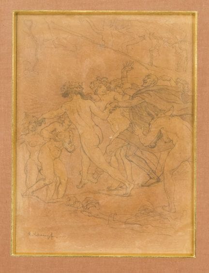 Arthur Kampf (1864-1950), illustrative Zeichnung w