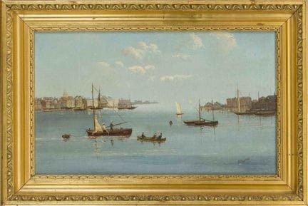 D. Morris, pittore marino del 1900 circa, Pescator