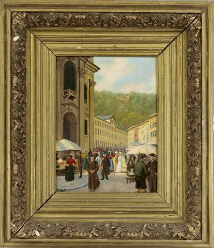 G. Moré, fine del XIX secolo, strada molto traffic