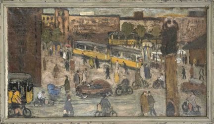 Hans Meyboden (1901-1965) (atr.), gran vista urban