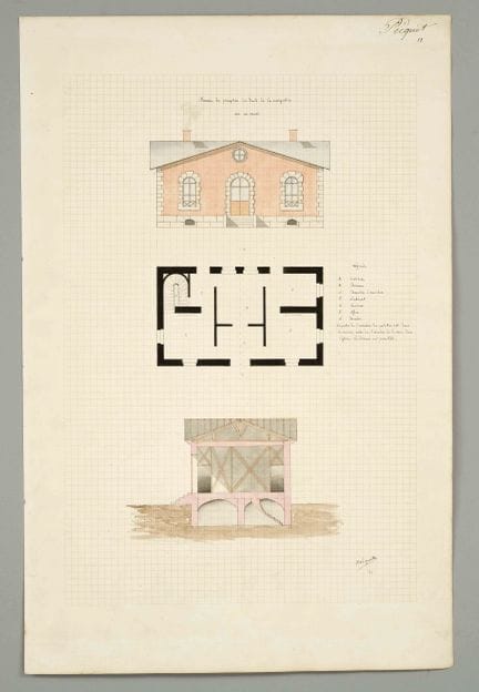 H. Sicynet, frz. Architekturzeichner des 19. Jh., 
