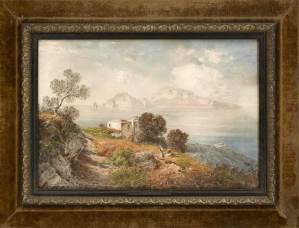 Ascan Lutteroth (1842-1923), da: “Paesaggio costie