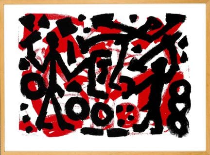 A.R. Penck (1939-2017), da “Composizione in nero e