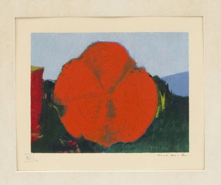 Max Ernst (1891-1976), “Rote Blume II”, serigrafia