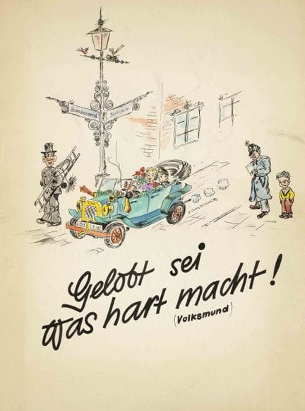 G. Schneider, caricaturista, hacia 1960, 4 hojas c