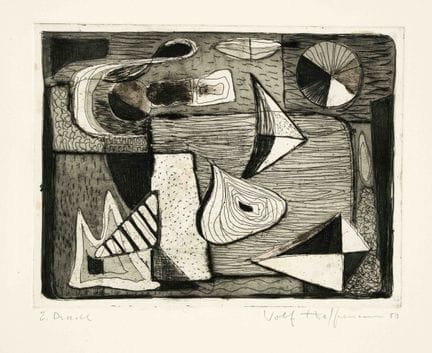 Wolf Hoffmann (1898-1979), tre incisioni del pitto