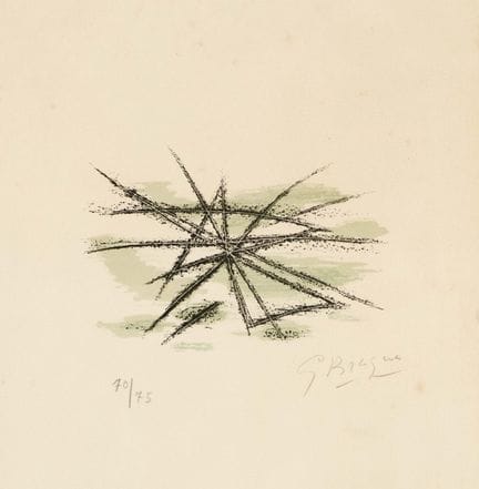 Georges Braque (1882-1963), “L’étang”, 1963, litog