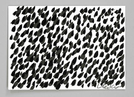 Günther Uecker (1930-2025), “Schwarzer Regen”, ser