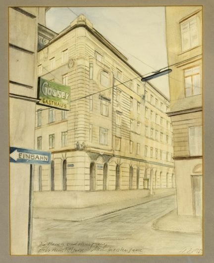 Monogrammist W.Z. , Ende 20. Jh., Ansicht von Wien