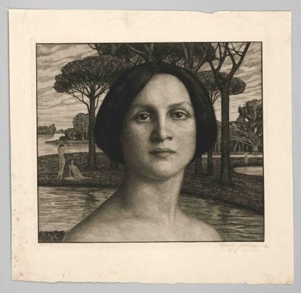 Georg Jahn (1869-1940), grafico di Dresda, rara op